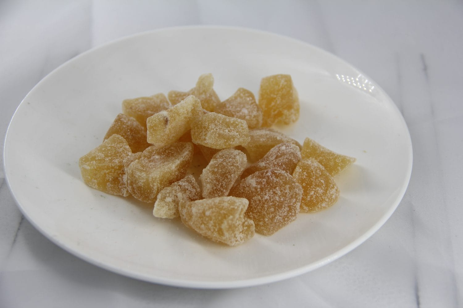 Crystallized ginger pieces supplied in bulk